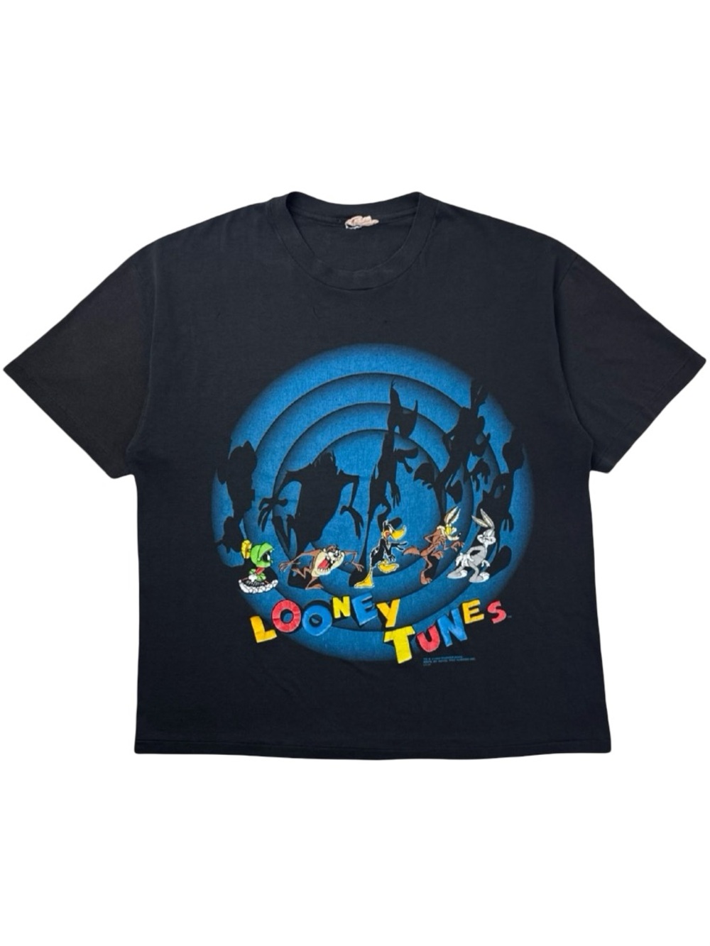 1994 Looney Tunes Gang Shadow Silhouette Space Jam 90s Retro Vintage T-Shirt
